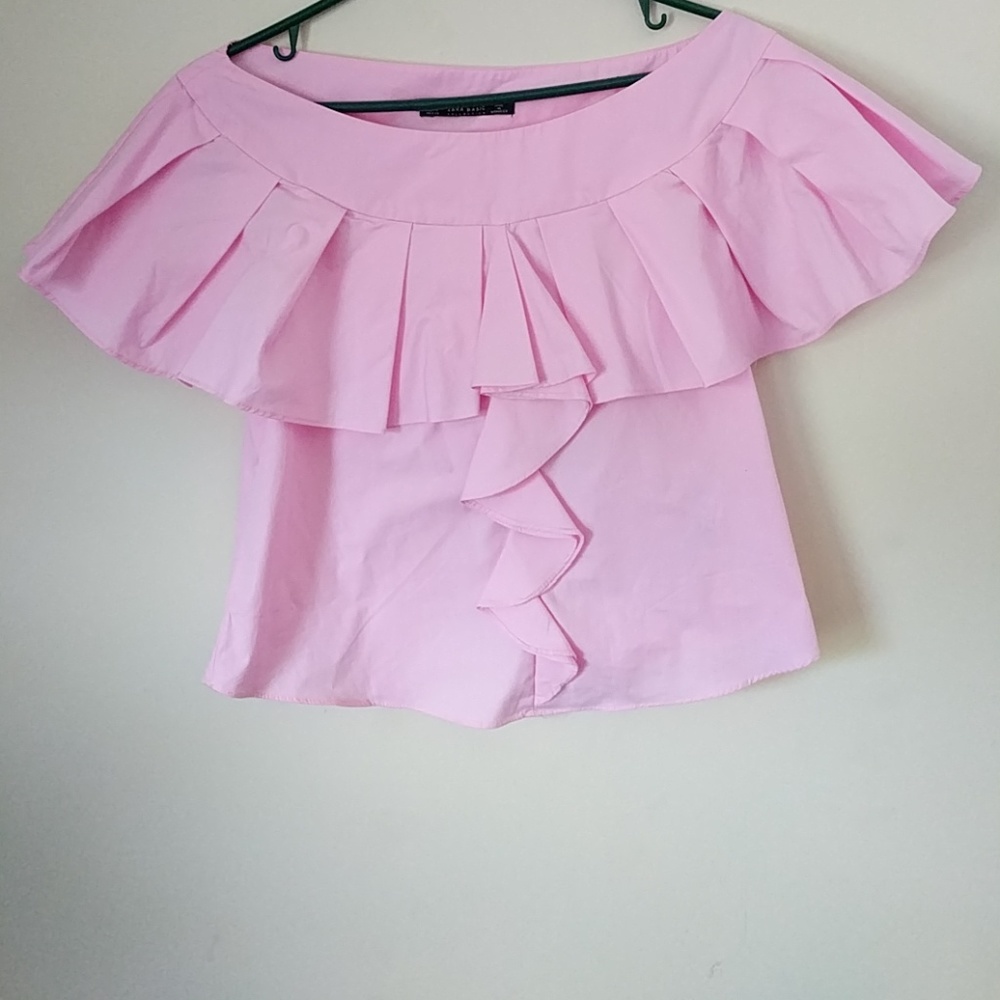 ZARA frill top